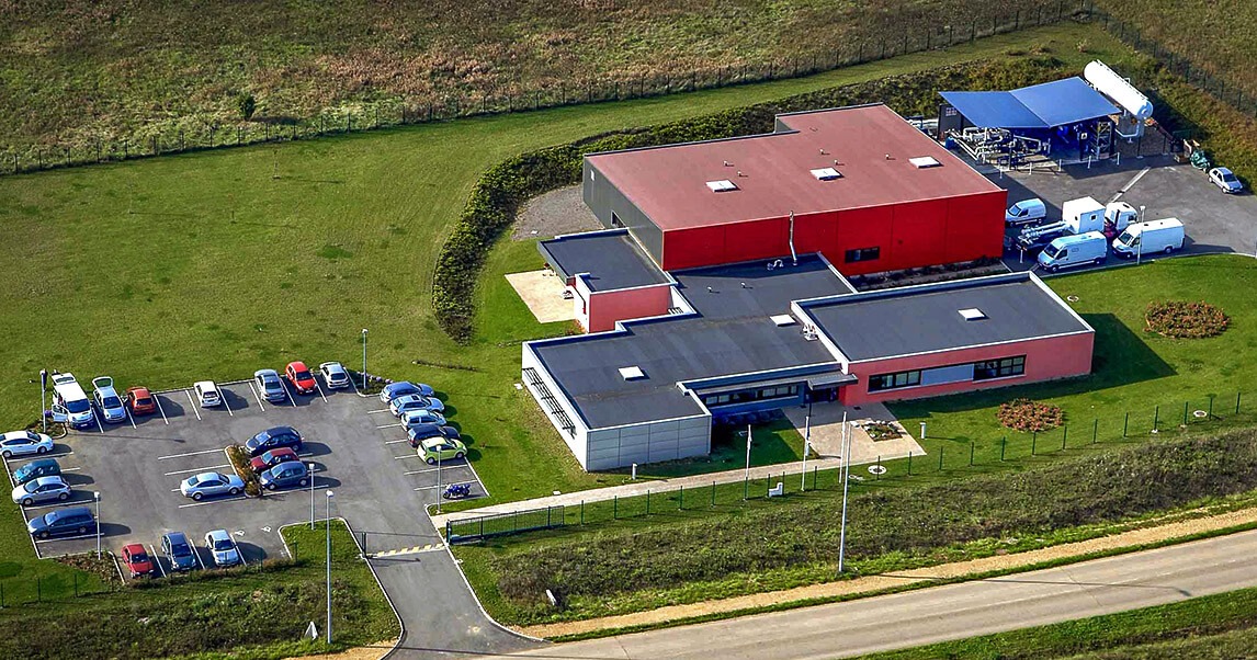 Vue aérienne des installations METRA